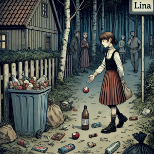 Lina läuft durchs Dorf