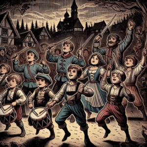 Kinder singen ein Kinderlied