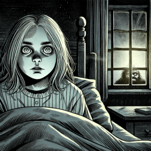 Lina erwacht in ihrem Bett