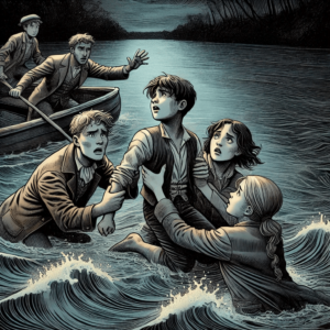 Ben wird aus dem Wasser gerettet
